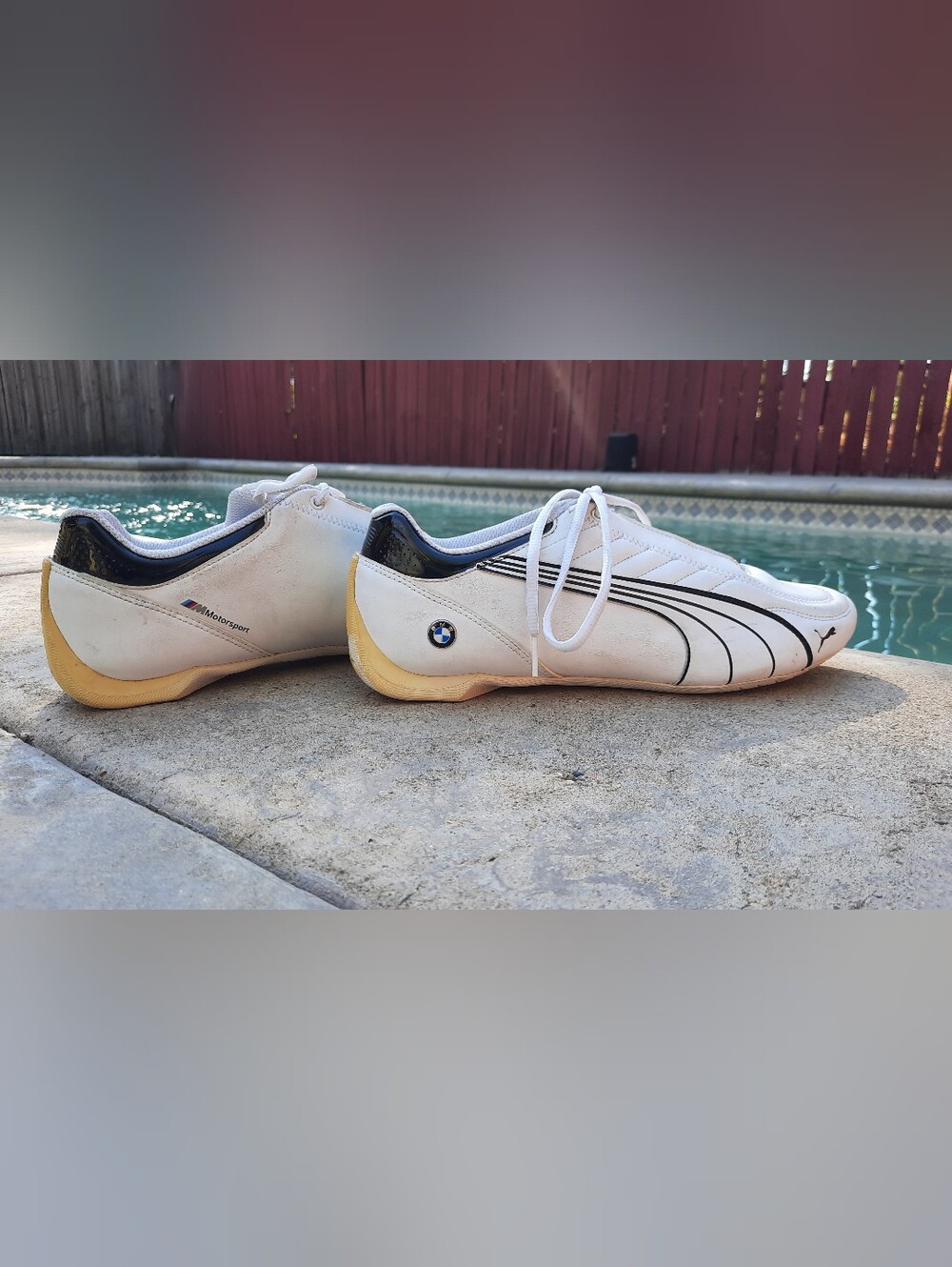 Puma BMW Motorsport Men’s White Low-Profile Athletic Shoes